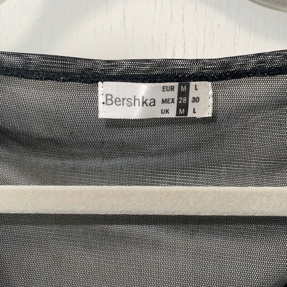 Bershka lace burnout felt floral sleeveless top Black - XS/S - Picture 4 of 8